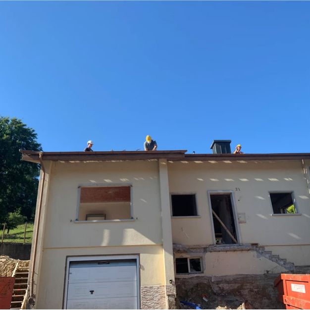 Döttingen 2 Eigentumswohnungen - Frontalansicht Projektbeginn